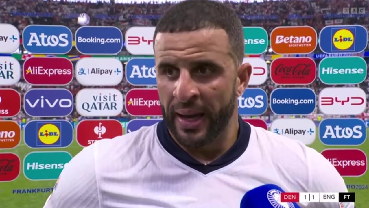 Kyle Walker defends England’s performance in Euro 2024 draw against Denmark