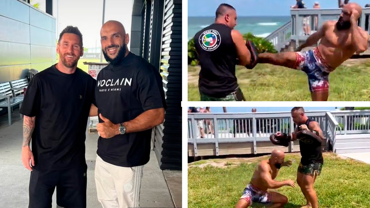 Así es el impresionante entrenamiento de Yassine Cheuko, guardaespaldas de Lionel Messi