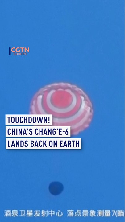 Touchdown! Watch moment China's Chang'e-6 lands back on Earth