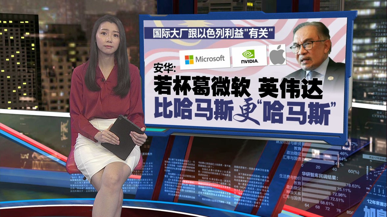 若大马杯葛微软英伟达等大厂   安华：会比哈马斯更“哈马斯”