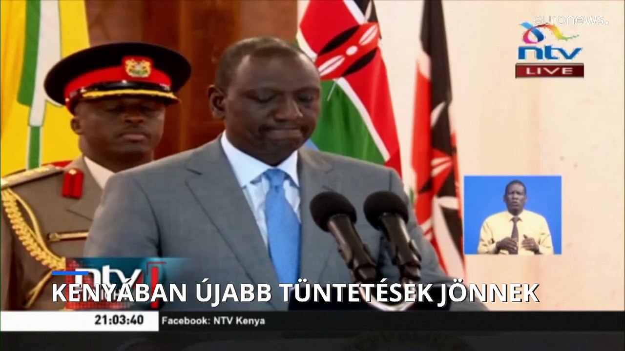 "Nem látok a könnygáztól" - Obama féltestvére is ott van a kenyai tüntetők között