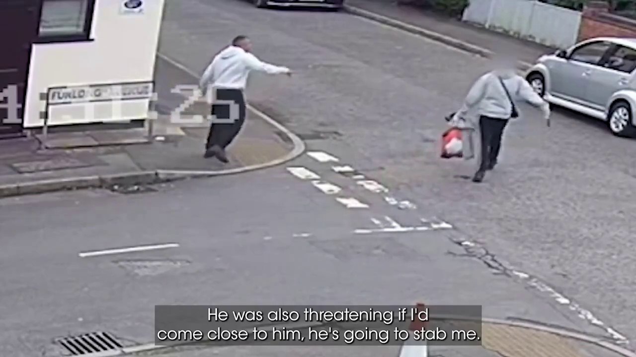 Shoplifter brandishes knife at off-duty police officer