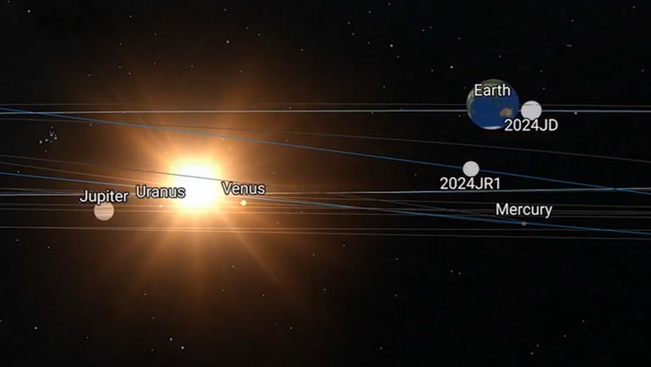 Two Asteroids Made Close Earth Flybys