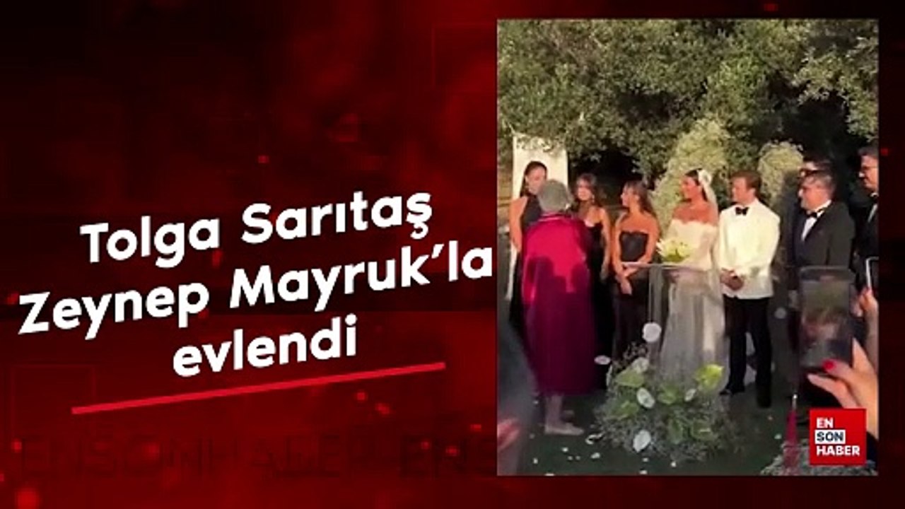 Oyuncu Tolga Sarıtaş, Zeynep Mayruk'la evlendi