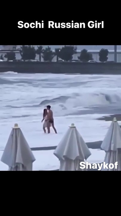 A terrible thing happened in Sochi Russia : a girl was swept out to sea while walking with her boyfriend