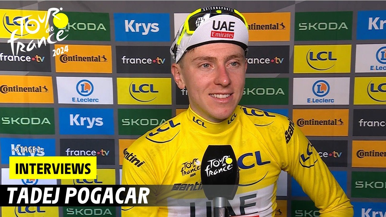 Post-race interview - Tadej Pogacar - Stage 2 - Tour de France 2024