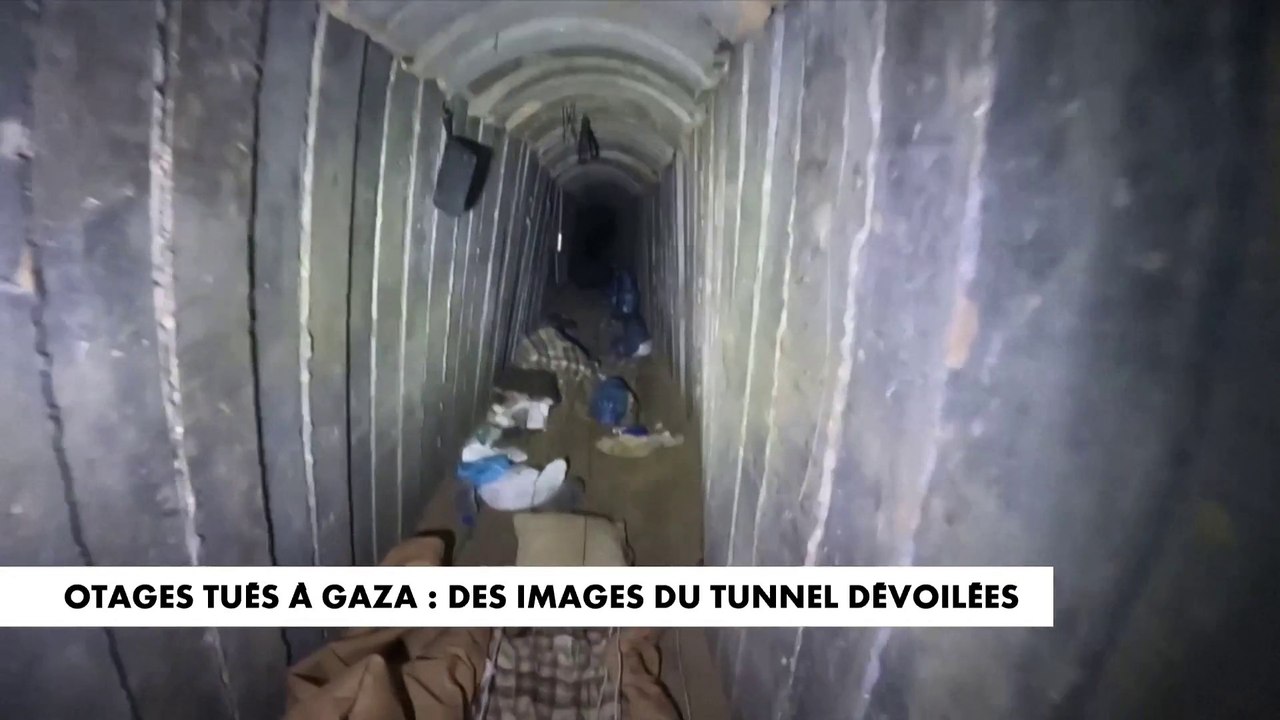 Otages tués à Gaza : de images du tunnel dévoilées