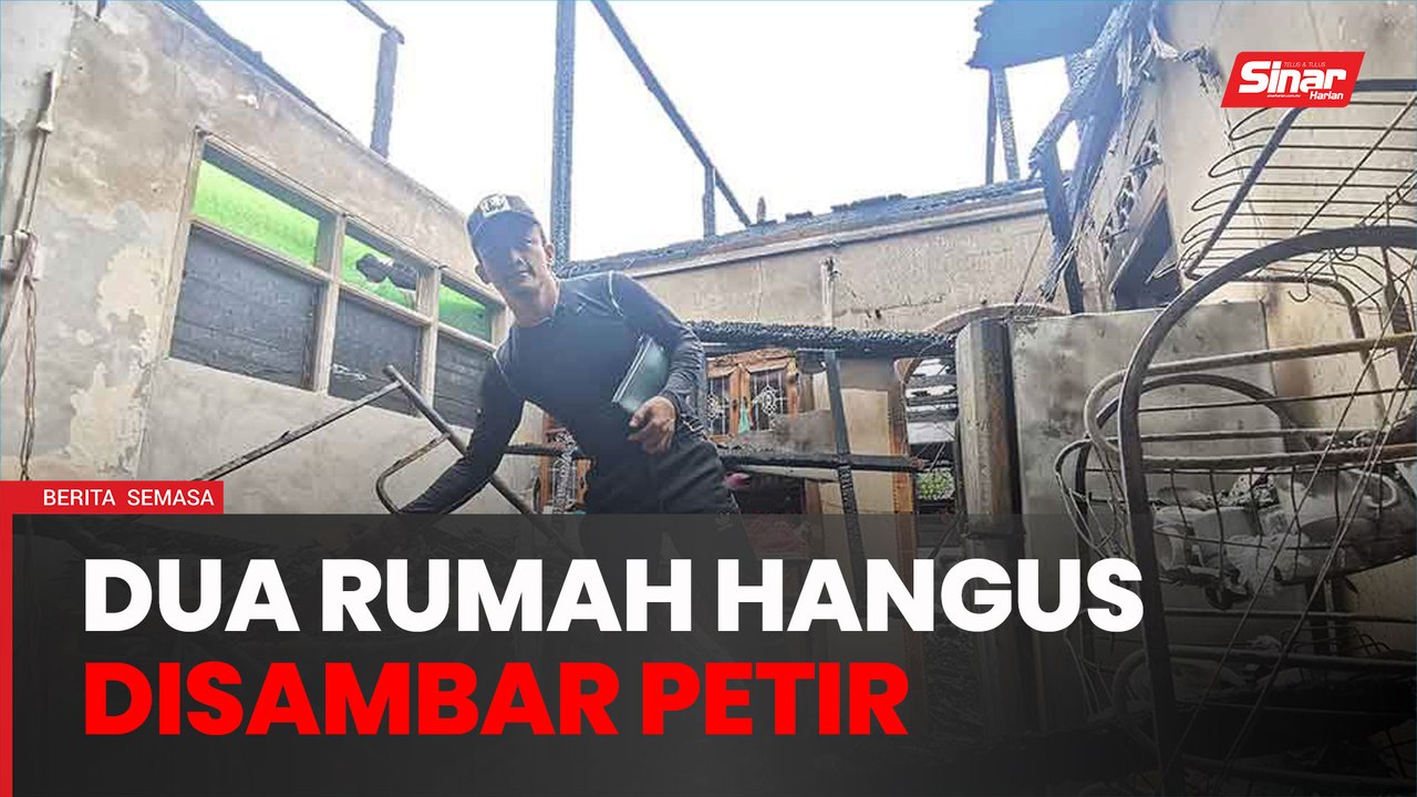 Dua Rumah Terbakar Diduga Akibat Sambaran Petir