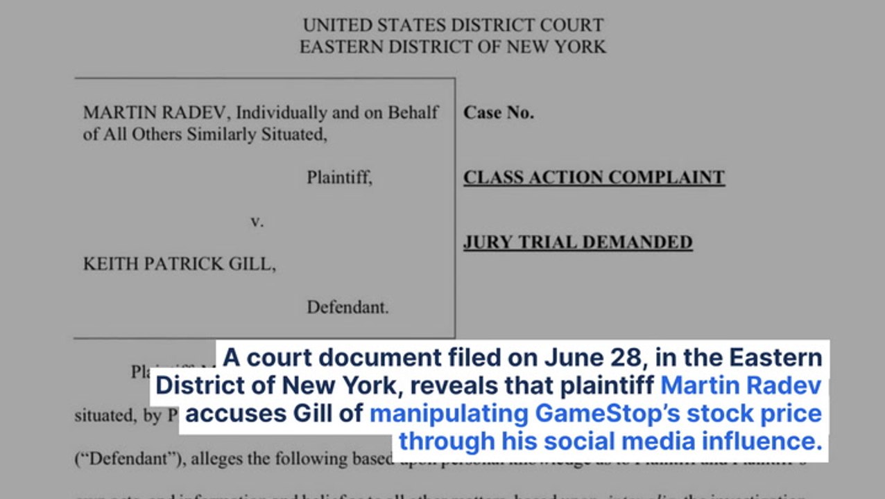 'Roaring Kitty' Keith Patrick Gill Accused Of Gamestop Pump-And-Dump Scheme In Class Action Lawsuit: 'Suffered Significant Losses And Damages'