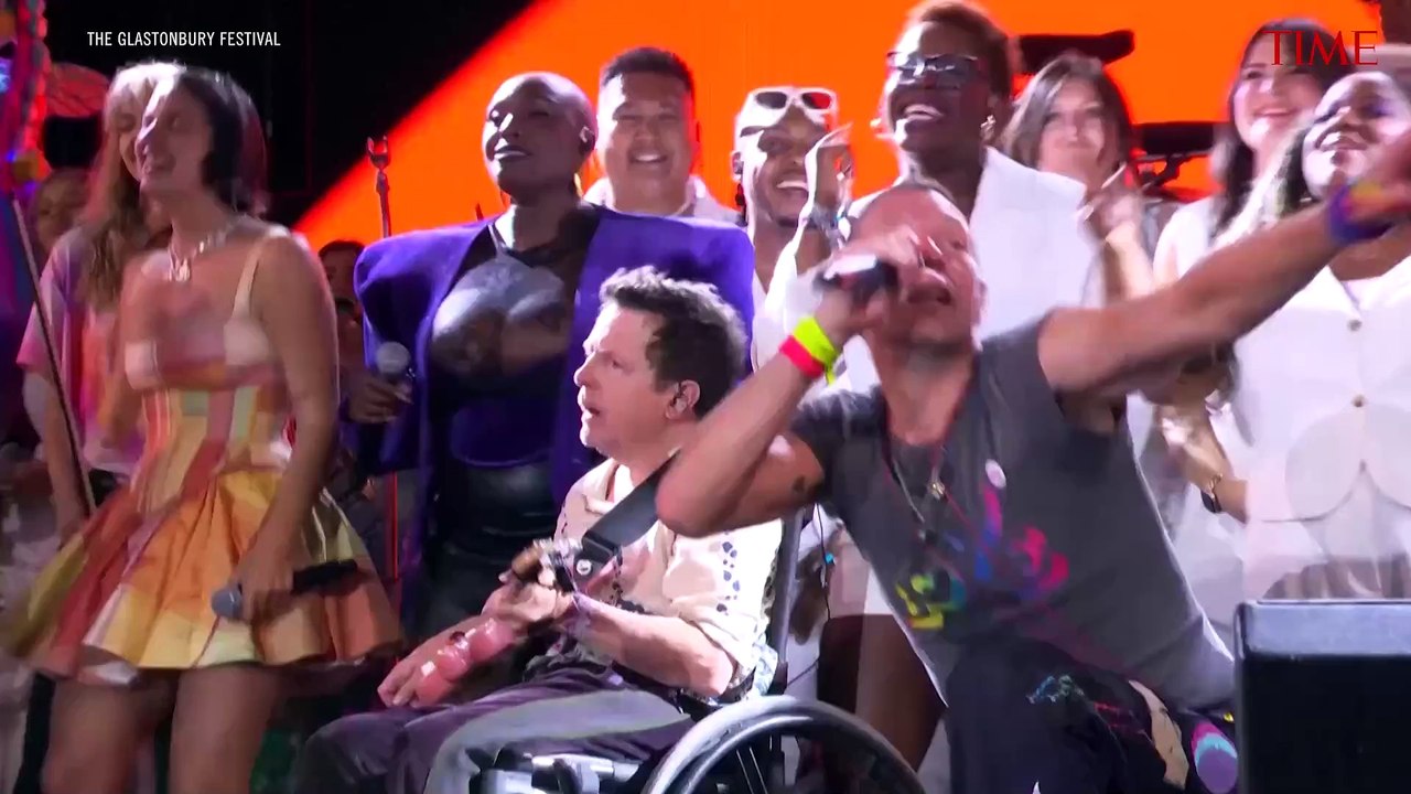 Watch: Michael J. Fox Performs with Coldplay at Glastonbury Festival