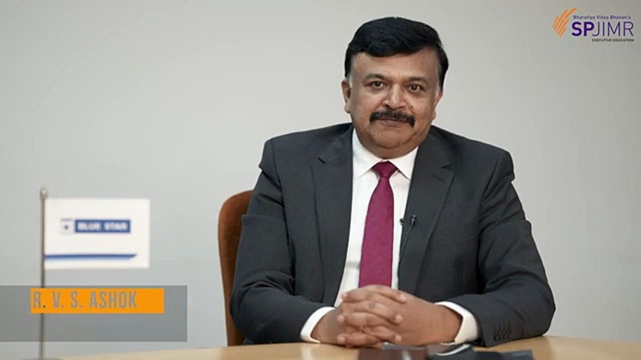 Mr. V. S. Ashok, CHRO, Bluestar Ltd. | SPJIMR x Bluestar | Partner Testimonial