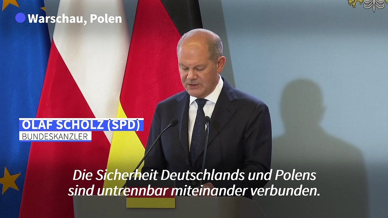 Scholz: "Die Sicherheit Polens ist auch Deutschlands Sicherheit"