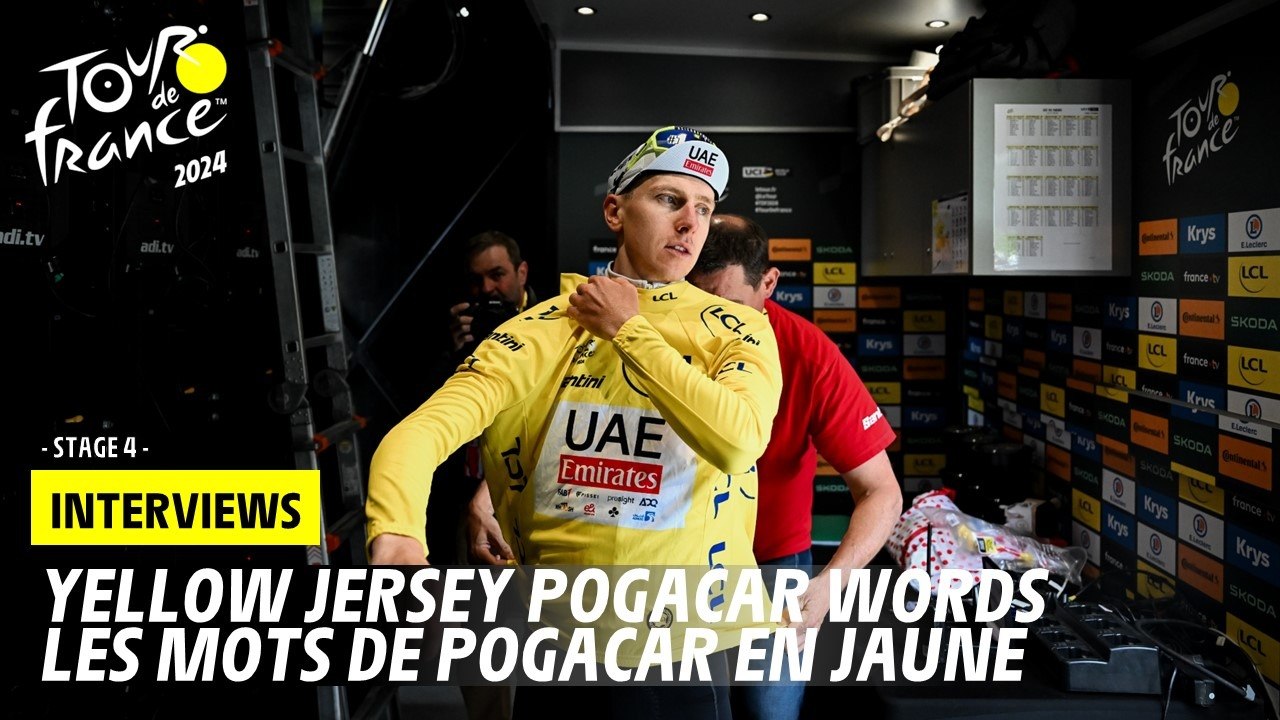 Post-race interview Pogacar  - Stage 4 - Tour de France 2024