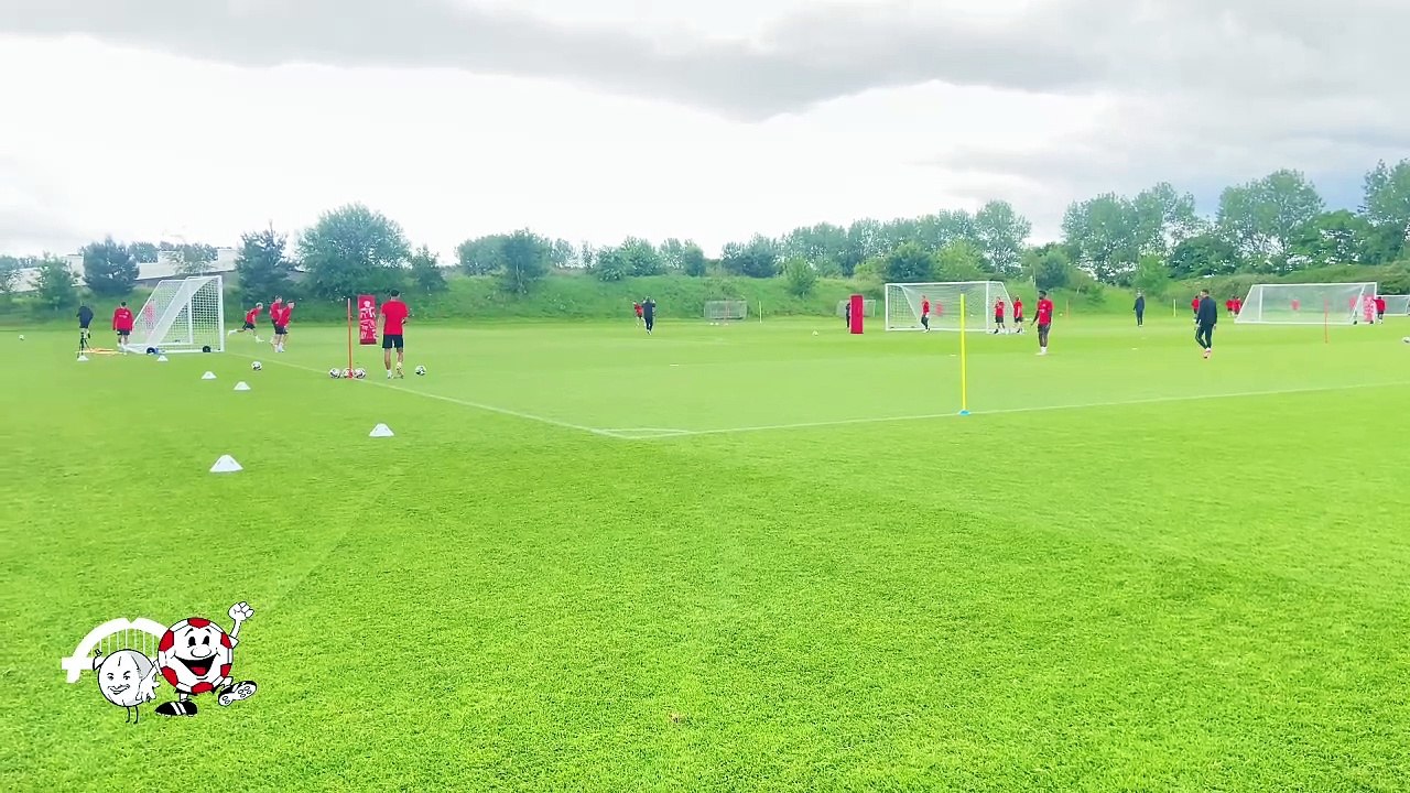 Sunderland AFC players in training