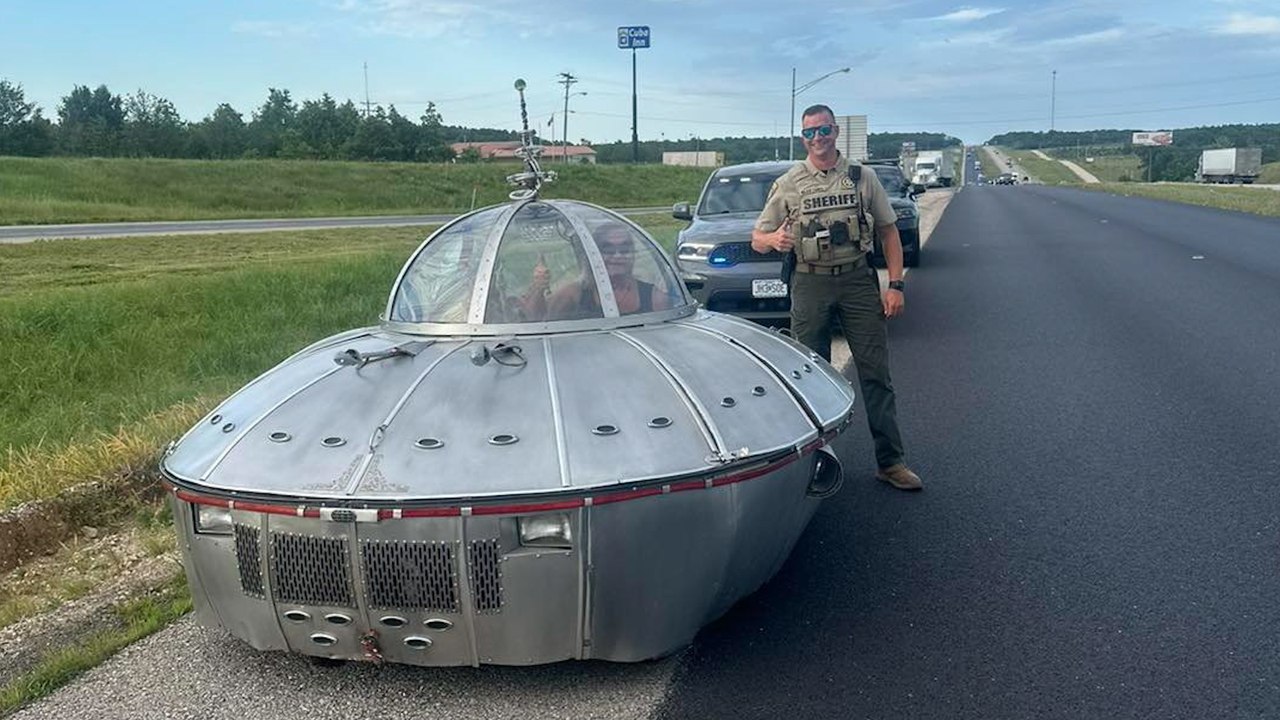 'Out of this world' vehicle pulled over by police