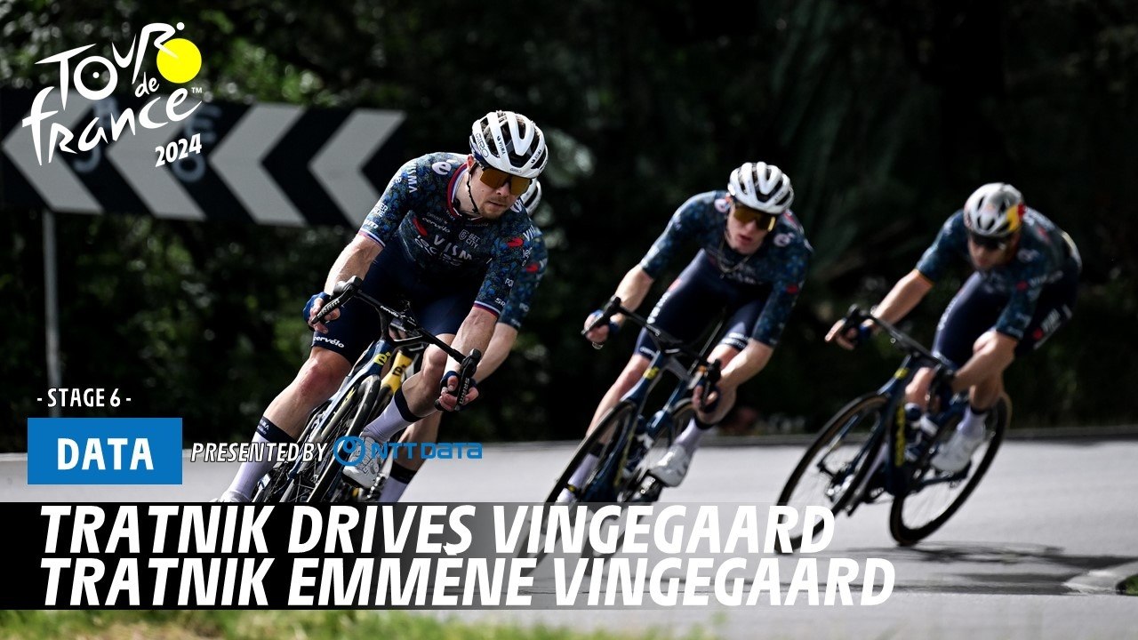 Tratnik drives Vingegaard  - Tour de France 2024
