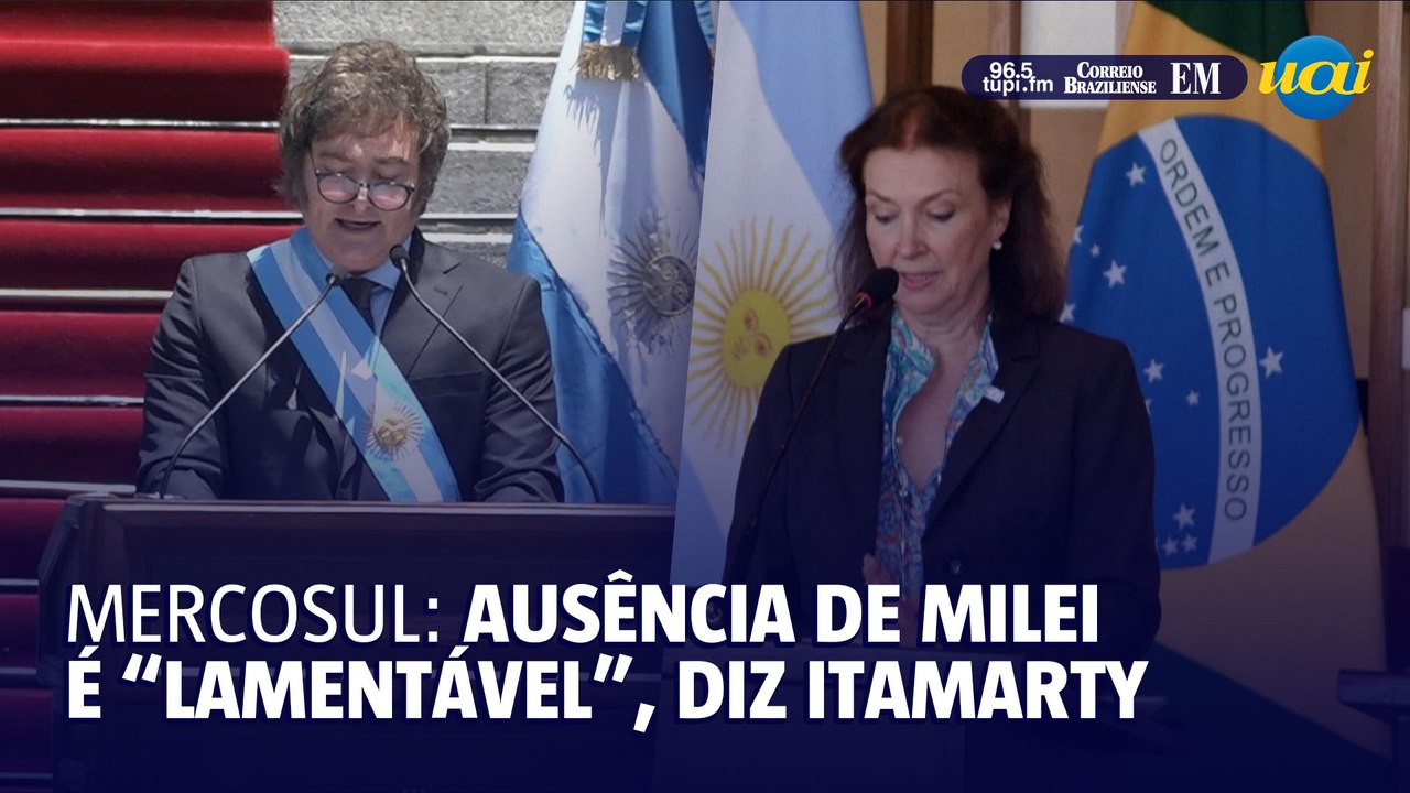 "Lamentável" a ausência de Milei na cúpula do Mercosul, diz Itamaraty
