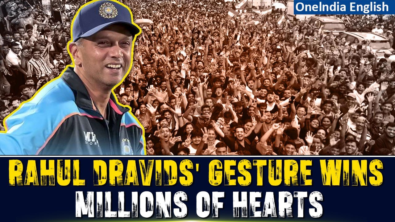 Team India's Victory March Live: Rahul Dravid Accepts Mumbai Fans With His Gratitude and Humbleness