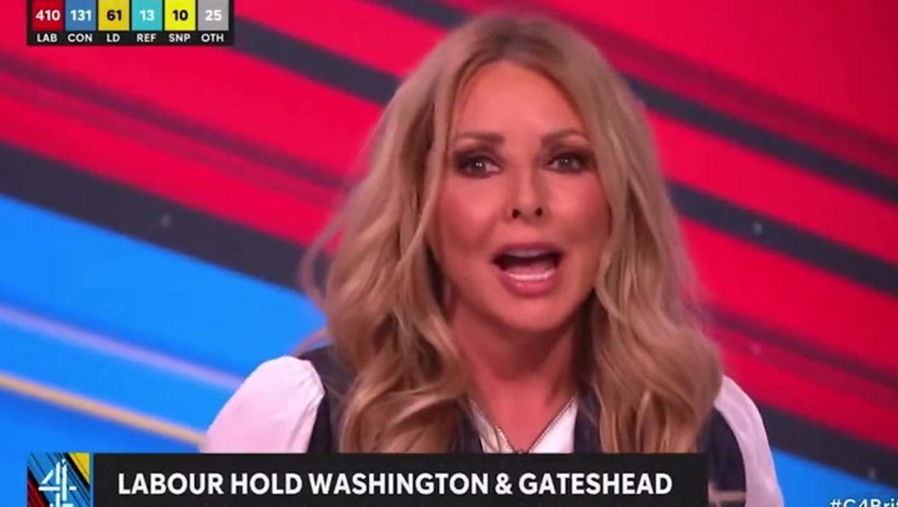 ‘Corruption and lies and gaslighting’: Carol Vorderman tears into the Tories