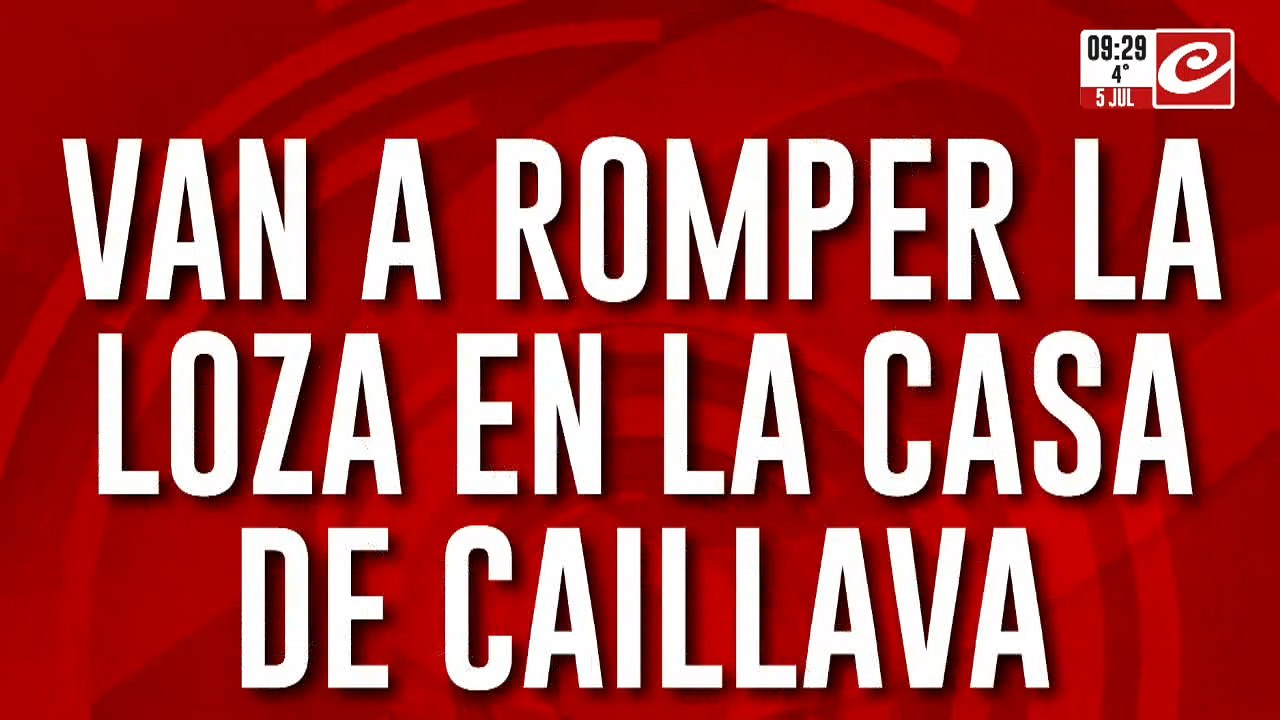 Caso Loan: van a romper una loza en la casa de Pérez y Caillava