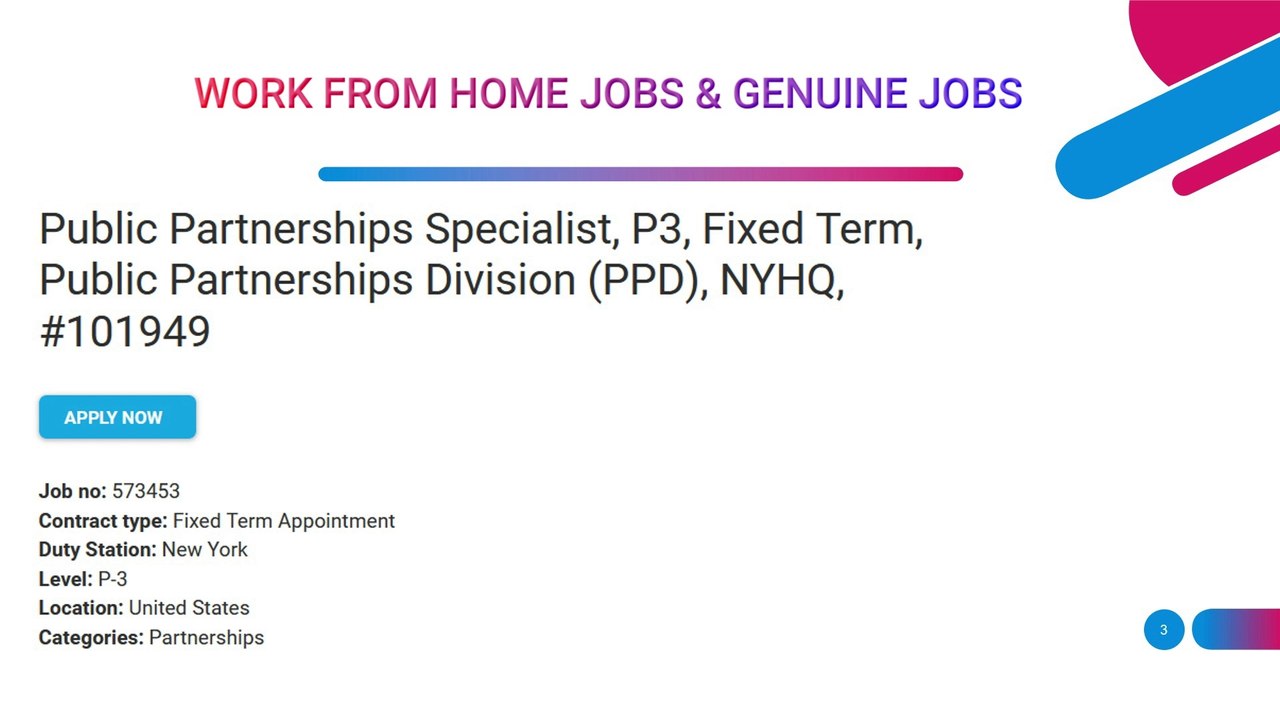 UNICEF - Public Partnership Specialist |37