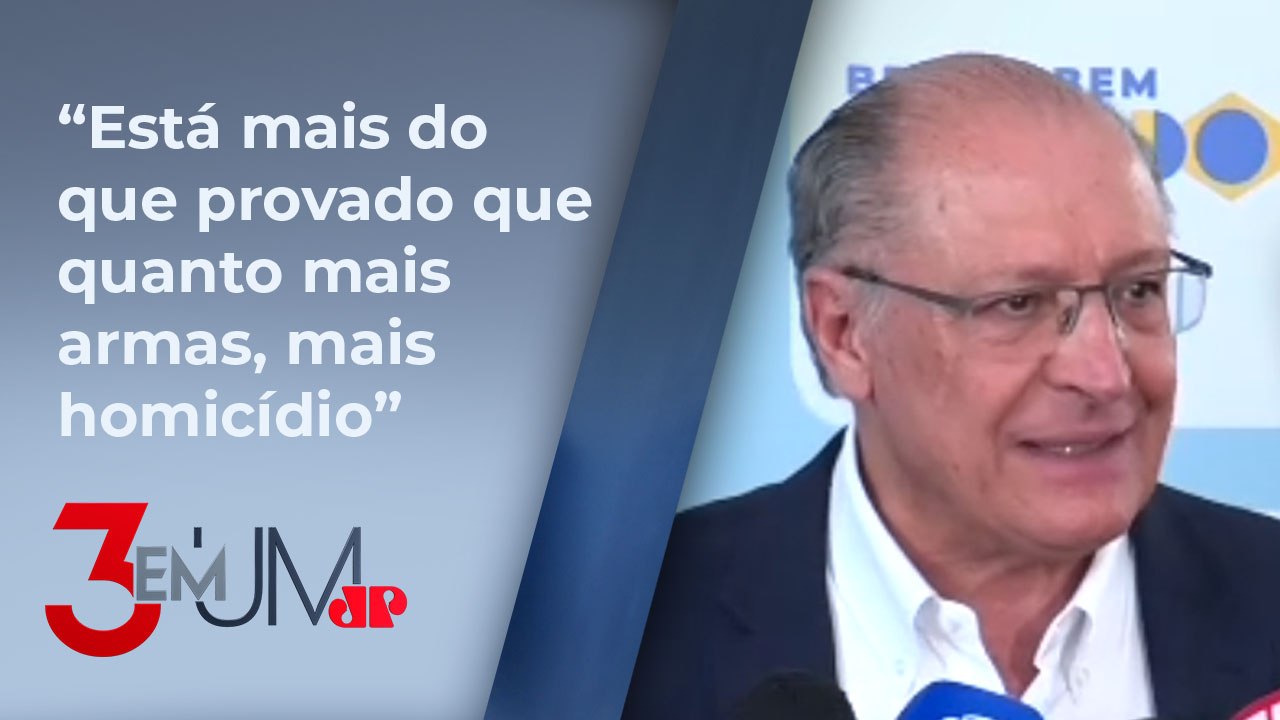 Alckmin defende aplicação de imposto seletivo em armas: “Muito melhor desonerar comida”