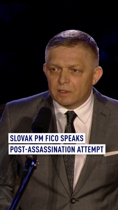 Slovak PM Fico speaks after assassination attempt
