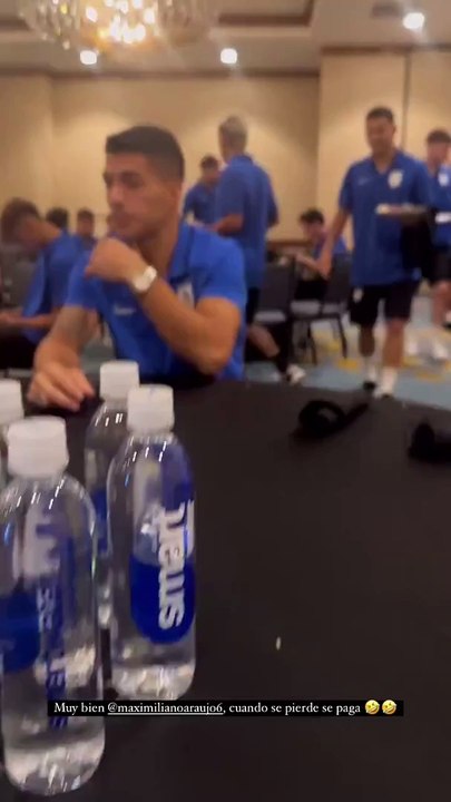 Luis Suárez y Maximiliano Araújo