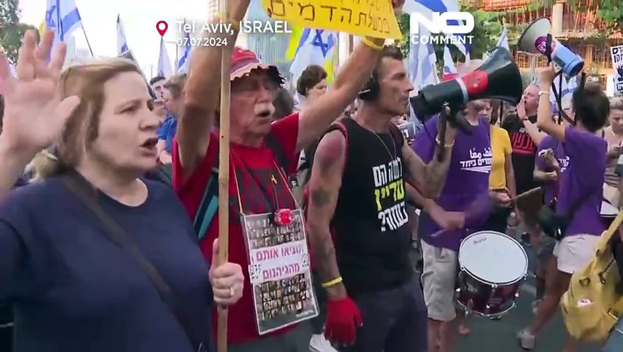 WATCH: Protesters demand hostages returned