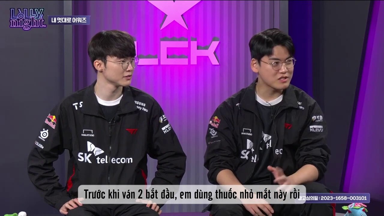 [VIETSUB] part 01 LoLLy Night - Faker & Gumayusi - Lễ Trao Giải