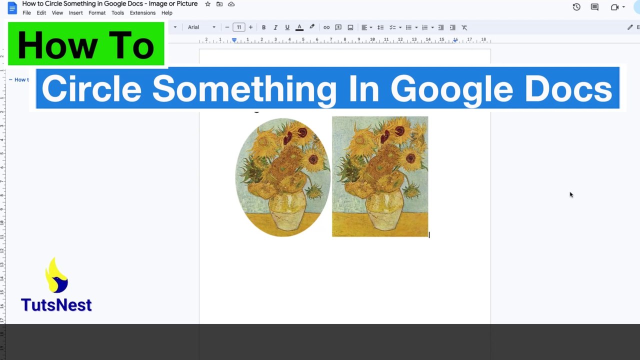 How To Circle Image In Google Docs