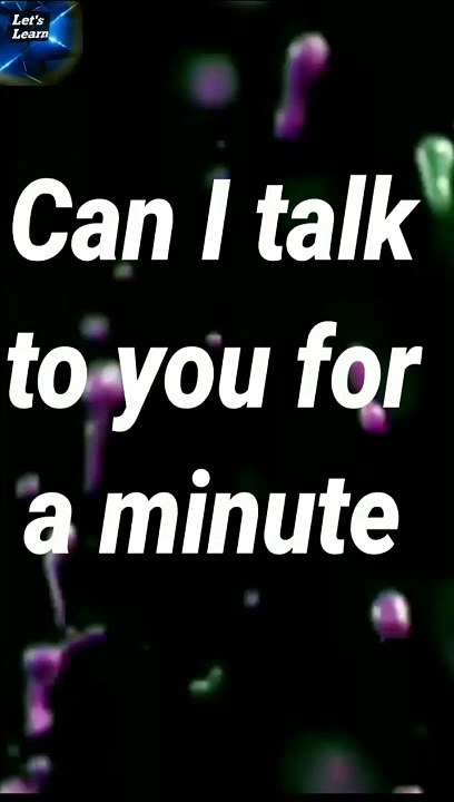 English Sentences | Speak with me