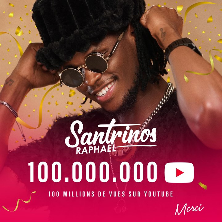 Santrinos Raphael atteint les 100 Millions de vues sur youtube.