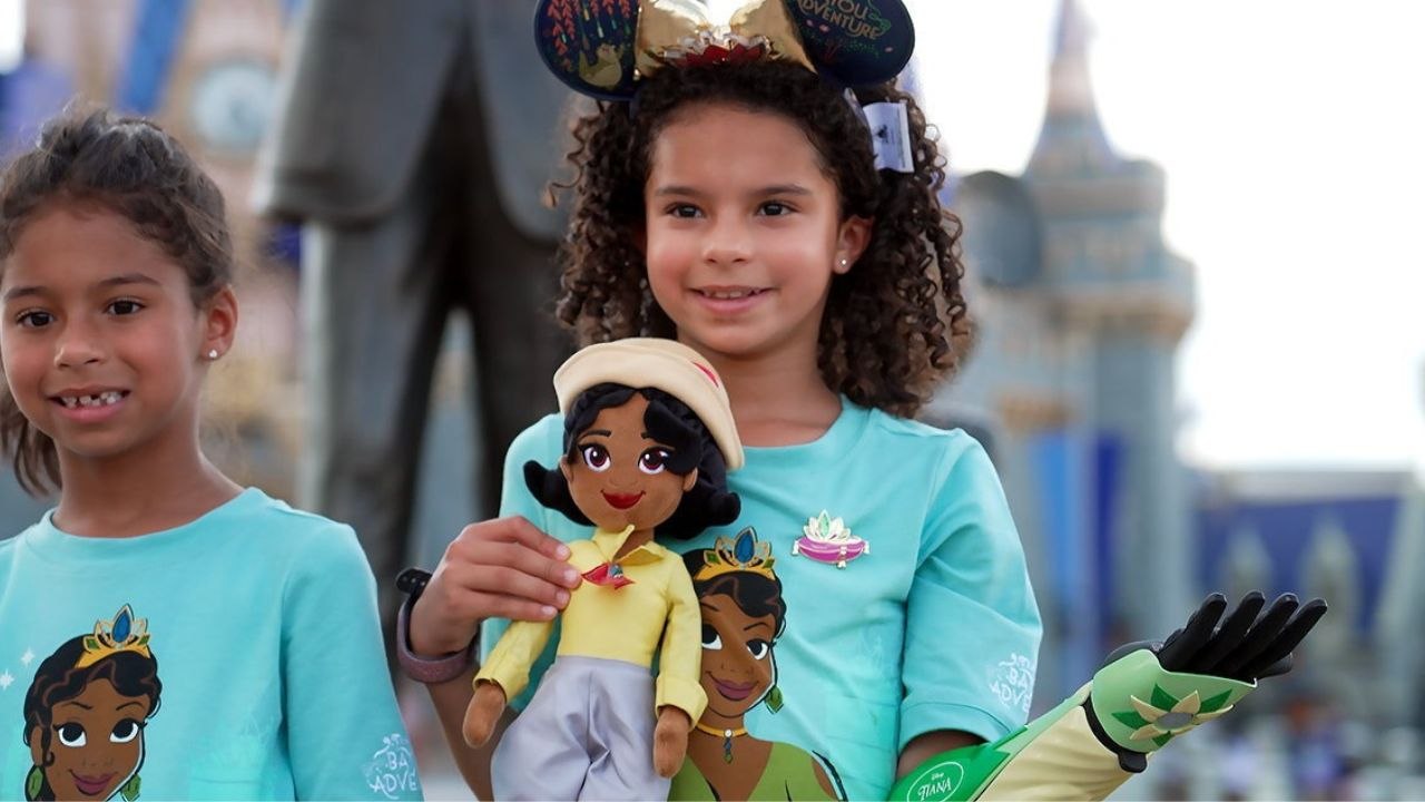 Girl born without hand gets Princess Tiana bionic arm at Disney World