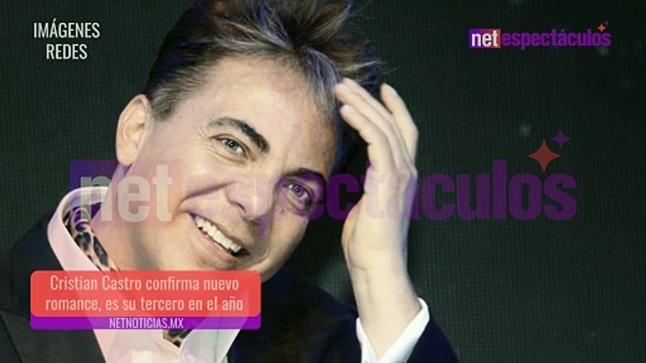 Confirma Cristian Castro nuevo romance