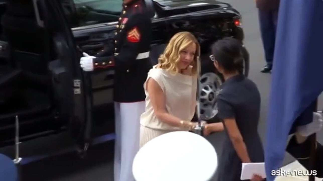 Nato, Giorgia Meloni al ricevimento di Joe Biden alla Casa Bianca