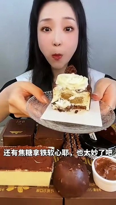 Sweet food eating challenge asmr food