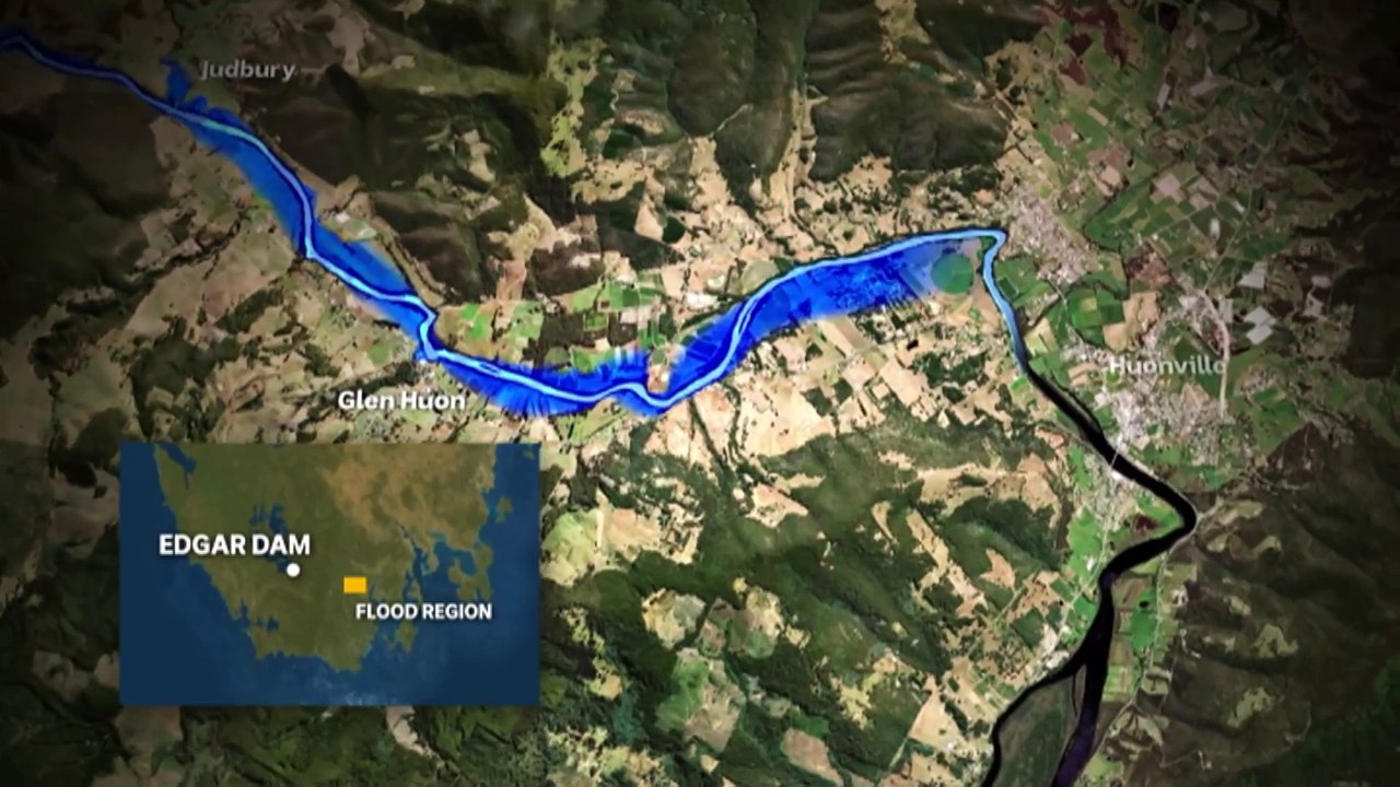 Flood area mapped for dams built on active fault line