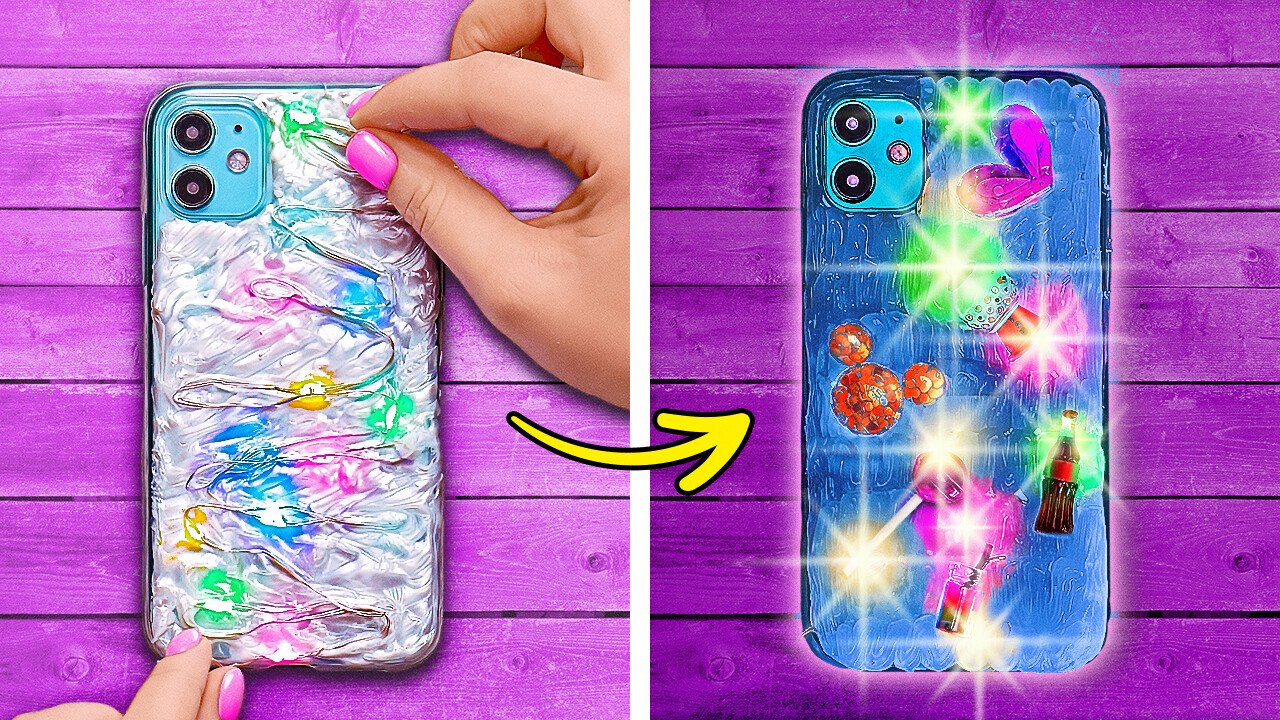 COMMENT DÉCORER VOTRE COQUE DE TÉLÉPHONE  Coques de téléphone DIY mignonnes