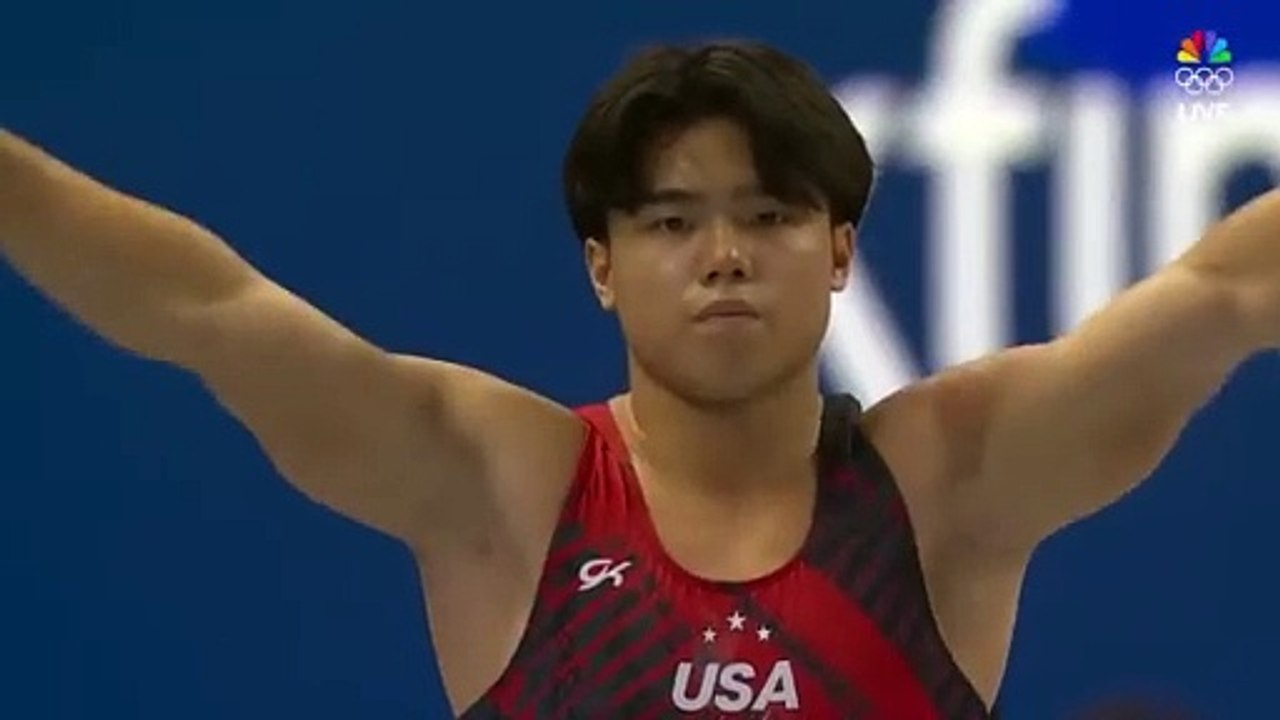 Asher Hong does the most difficult vault in the WORLD  US Olym_