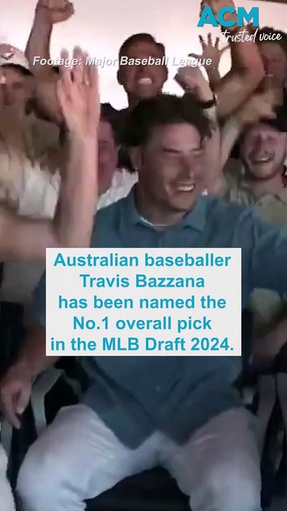 Australian baseballer Travis Bazzana picked as No.1 in MBL draft