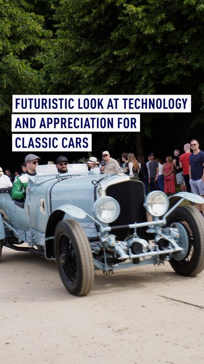 Futuristic look at technology and appreciation for classic cars