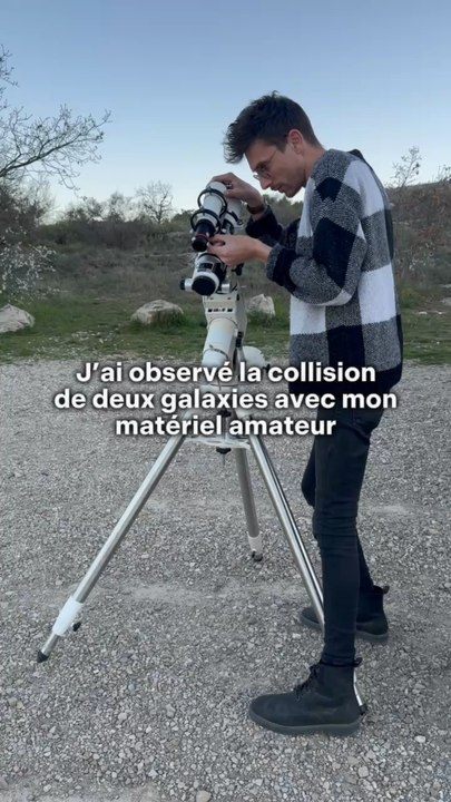 J’ai observé la collision de deux galaxies, et c’était magique …
