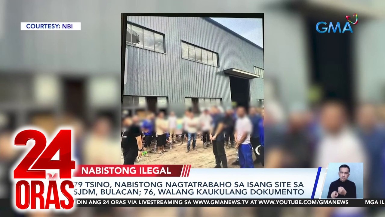 79 Tsino, nabistong nagtatrabaho sa isang site sa SJDM; 76, walang kaukulang dokumento | 24 Oras