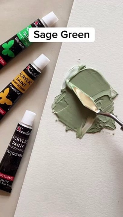 How to Make Sage Green | Colour Mixing Tutorials