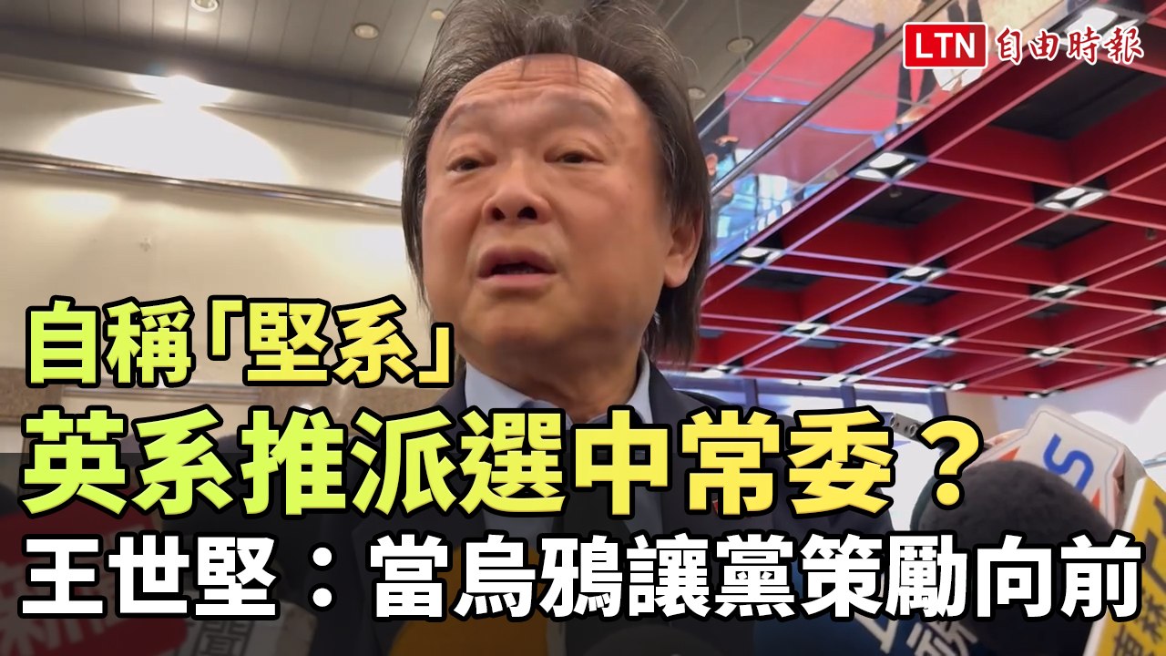英系推派選中常委？ 王世堅：我是「堅系」當烏鴉讓黨策勵向前