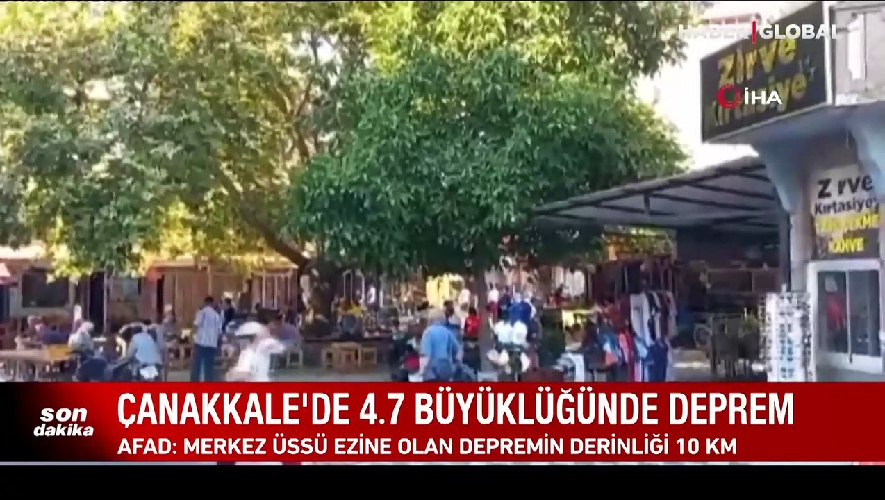 Son dakika... Çanakkale'de deprem