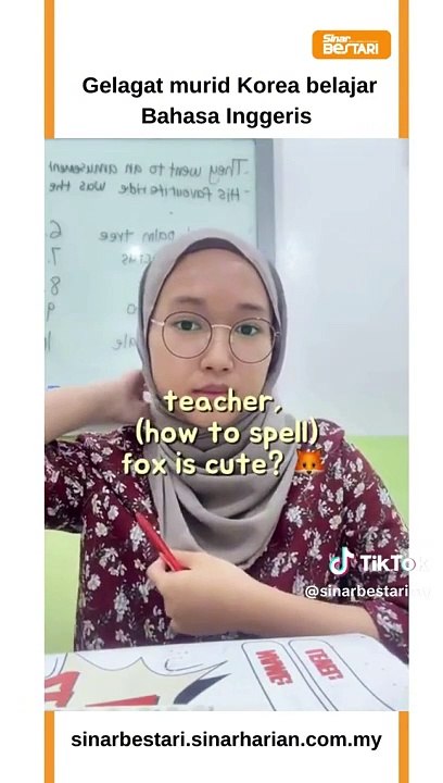 Ragam murid Korea belajar Bahasa Inggeris