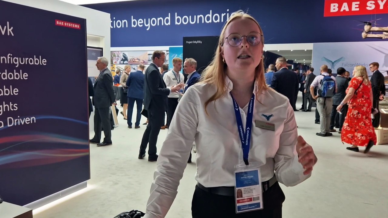BAE Systems speak about new apprentice training projects at the Farnborough Air Show 2024