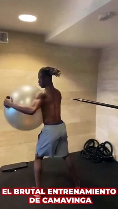 El brutal entrenamiento de Camavinga